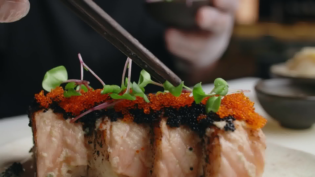 Tataki di salmone