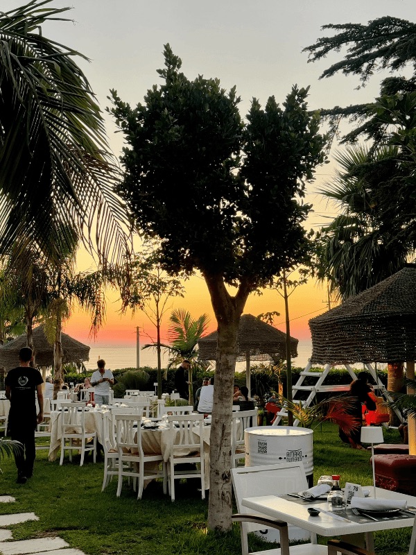 Garden con vista sullo Stromboli al tramonto